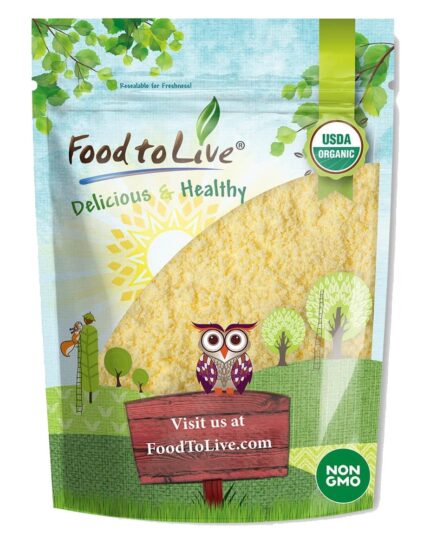 Food To Live - Organic Millet Flour, 3 Pounds - Non-Gmo, Kosher, Raw, Vegan, Stone Ground, Unbleached, Unbromated, Bulk