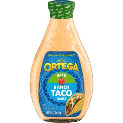 Ortega Flavor Craver Taco Sauce, Ranch, 8 Oz